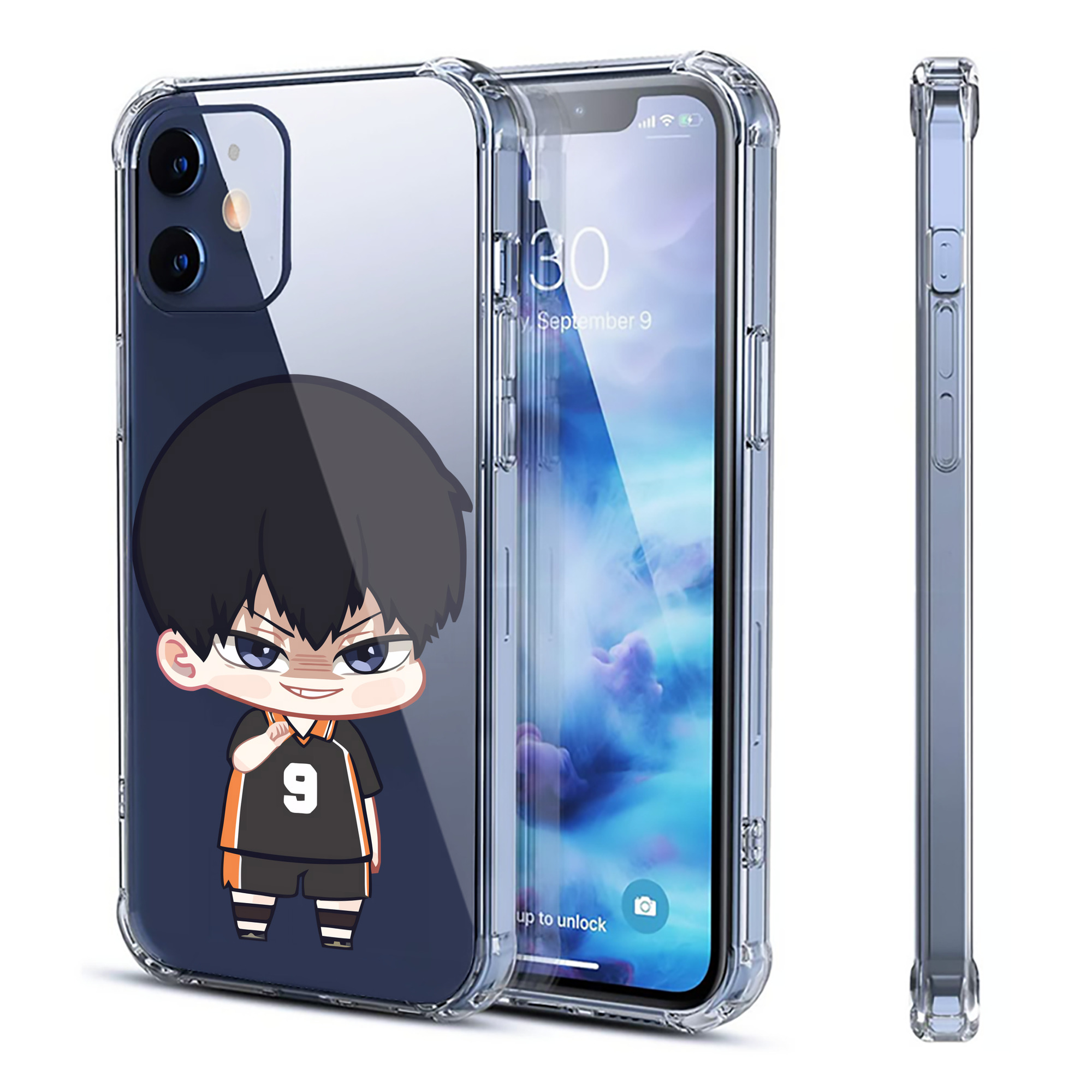（画像用） ハイキュー!! Haikyu!! 【iPhone 12シリーズ対応】透明スマホケース（クリアソフトケース）
